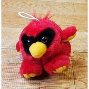 Purr-Fection Hanging Red Cardinal Bird 3" Plush 1988